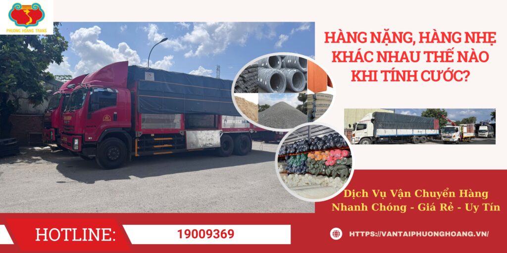 Hàng Nặng, Hàng Nhẹ Khác Nhau Thế Nào Khi Tính Cước?
